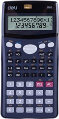 Калькулятор научный Deli E1705 черный 10+2-разр. E1705