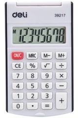 Калькулятор карманный Deli E39217/BLACK черный 8-разр. E39217/BLACK