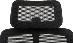 Кресло эргономичное Бюрократ MC-912-H черный сетка с подголов. крестов. металл хром MC-912-H/SIT-M/B