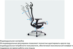 Кресло Метта Samurai S-1 черный сиденье черный сетка с подголов. крестов. металл хром Z5.2.1.49