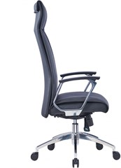 Кресло руководителя Cactus CS-LBK-BARSELONA кожа крестов. алюминий CS-LBK-BARSELONA