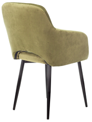 Кресло Бюрократ CH-380F фисташковый Italia 12 на ножках металл черный CH-380F/12PISTACHIO