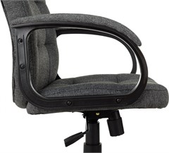 Кресло руководителя Бюрократ CH 002 Fabric серый 3C1 крестов. пластик CH 002 3C1