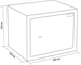 Сейф мебельный Cactus CS-SF-K30 взломостойкий 300x380x300мм ключевой CS-SF-K30