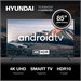 Телевизор LED Hyundai 85" H-LED85BU7007 Android TV Metal черный/черный 4K Ultra HD 60Hz DVB-T DVB-T2 H-LED85BU7007