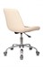 Кресло Бюрократ CH-350SL светло-бежевый текстиль/экокожа крестов. металл хром CH-350SL/IVORY