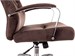 Кресло руководителя Бюрократ T-9928SL Fabric коричневый Italia 6 крестов. металл хром T-9928SL/FABR/BROWN