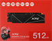 Накопитель SSD A-Data PCIe 4.0 x4 512GB AGAMMIXS70B-512G-CS XPG Gammix S70 Blade M.2 2280 AGAMMIXS70B-512G-CS