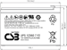 Батарея для ИБП CSB UPS 123607 F 12В 7.5Ач UPS 123607 F2