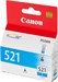 Картридж струйный Canon CLI-521C 2934B004/001 голубой для Canon iP3600/4600/MP540/620/630/980 2934B004/001