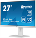 Монитор Iiyama 27" ProLite XUB2792QSU-W6 белый IPS LED 0.4ms 16:9 HDMI M/M матовая HAS Piv 250cd 178 XUB2792QSU-W6