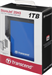 Жесткий диск Transcend USB3.0 1TB TS1TSJ25H3B StoreJet 25H3 (5400rpm) 2.5" синий TS1TSJ25H3B