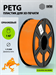 Пластик для принтера 3D Cactus CS-3D-PETG-1KG-ORANGE PETG d1.75мм 1кг L316м 1цв. CS-3D-PETG-1KG-ORANGE