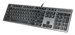 Клавиатура A4Tech KV-300H серый/черный USB slim кабель 1.5м KV-300H