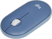 Мышь Logitech Pebble M350 синий оптическая 1000dpi silent беспров. BT/Radio USB для ноутбука 3but (9 910-006655