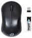 Мышь Оклик 605SW черный оптическая 1200dpi беспров. USB для ноутбука 3but (384108) 384108