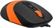 Мышь A4Tech Fstyler FM10S черный/оранжевый оптическая 1600dpi silent USB 3but (FM10S USB ORANGE) FM10S USB ORANGE