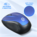Мышь Оклик 665MW черный/синий оптическая 1600dpi беспров. USB для ноутбука 3but (1025132) 1025132