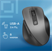 Мышь Оклик 504MW черный/серый оптическая 1600dpi silent беспров. USB 6but (2004736) 2004736