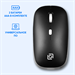 Мышь Оклик 599MWB черный оптическая 1600dpi silent беспров. BT/Radio USB для ноутбука 4but (1520854) 1520854