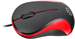 Мышь Оклик 115S черный/красный оптическая 1200dpi USB для ноутбука 3but (711637) 711637