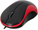 Мышь Оклик 115S черный/красный оптическая 1200dpi USB для ноутбука 3but (711637) 711637