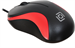 Мышь Оклик 115S черный/красный оптическая 1200dpi USB для ноутбука 3but (711637) 711637