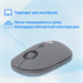 Мышь Оклик 409MW графитовый оптическая 1600dpi silent беспров. BT/Radio USB для ноутбука 4but (20075 2007545