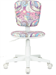 Кресло детское Бюрократ CH-W204NX мультиколор луна розовая крестов. пластик пластик белый CH-W204NX/MOON_PK