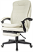 Кресло руководителя Бюрократ T-9950MSG-F слоновая кость экокожа крестов. пластик подст.для ног T-9950MSG-F/IVORY-PU