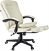 Кресло руководителя Бюрократ T-9950MSG-F слоновая кость экокожа крестов. пластик подст.для ног T-9950MSG-F/IVORY-PU