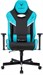 Кресло игровое Knight Thunder 5X черный/голубой экокожа крестов. металл KNIGHT THUNDER 5X BL