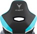 Кресло игровое Knight Thunder 5X черный/голубой экокожа крестов. металл KNIGHT THUNDER 5X BL