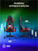 Кресло игровое Cactus CS-CHR-090BLR черный/красный экокожа/сетка крестов. нейлон CS-CHR-090BLR