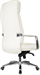 Кресло руководителя Бюрократ _DAO белый кожа крестов. алюминий _DAO/WHITE