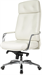 Кресло руководителя Бюрократ _DAO белый кожа крестов. алюминий _DAO/WHITE
