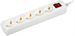 Сетевой удлинитель IEK У05В 7м (5 розеток) белый (пакет ПЭ) WYP10-10-05-07-ZK-G