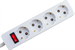Сетевой фильтр PROconnect STANDARD 5м (4 розетки) белый (пакет ПЭ) 11-7231