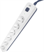 Сетевой фильтр Powercom SP-06W 1.8М 1.8м (6 розеток) белый/серый (коробка) SP-06W