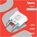 Адаптер-переходник Buro BU-PA02-W (1 розетка) белый (пакет ПЭ) BU-PA02-W