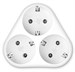 Сетевой разветвитель Buro BU-PS3VG-W (3 розетки) белый (пакет ПЭ) BU-PS3VG-W