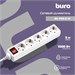 Сетевой удлинитель Buro BU-PS5.5/W 5м (5 розеток) белый (пакет ПЭ) BU-PS5.5/W