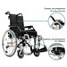 Кресло-коляска инвалидная c откидной спинкой Ortonica Recline 300 (PP/20/подушка) 00031823