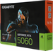 Видеокарта Gigabyte PCI-E 5.0 GV-N5060OC-8GL 1.0 NVIDIA GeForce RTX 5060 8Gb 128bit GDDR7 2497/28000 GV-N5060OC-8GL