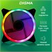 Вентилятор для корпуса Digma DFAN-FRGB3 RGB 120х120x25 черный 3-pin 4-pin (Molex) 23дБ Ret DFAN-FRGB3