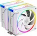 Устройство охлаждения(кулер) ID-Cooling Frozn A620 ARGB Soc-AM5/AM4/1200/1700/1851 белый 4-pin 29.9d FROZN A620 ARGB WHITE