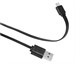 Кабель SunWind USB (m)-micro USB (m) 1м черный плоский 13770