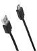 Кабель SunWind USB (m)-micro USB (m) 1м черный плоский 13770