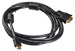 Кабель Buro HDMI (m) DVI-D (m) 3м (HDMI-19M-DVI-D-3M) феррит.кольца HDMI-19M-DVI-D-3M