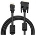 Кабель Buro HDMI (m) DVI-D (m) 3м (HDMI-19M-DVI-D-3M) феррит.кольца HDMI-19M-DVI-D-3M
